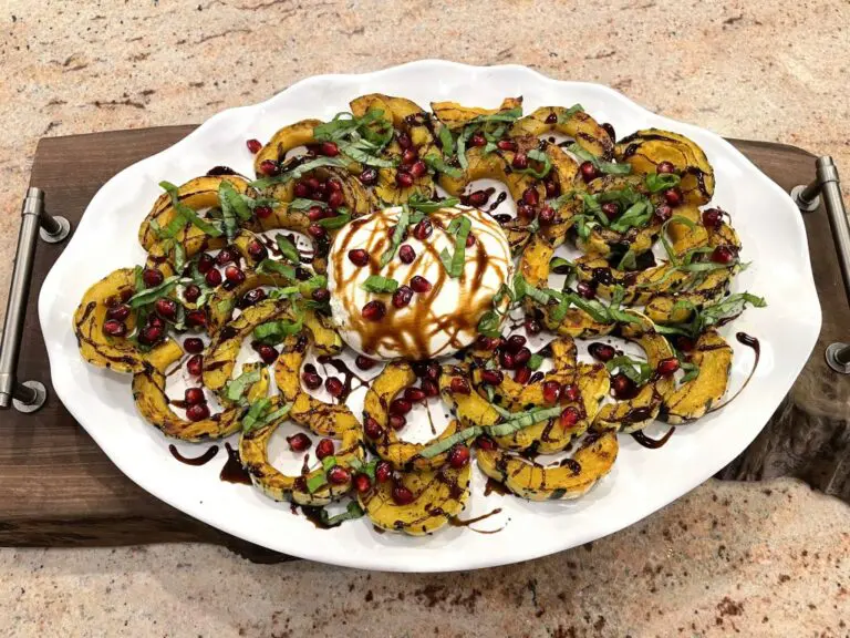 Roasted Delicata Squash and Burrata