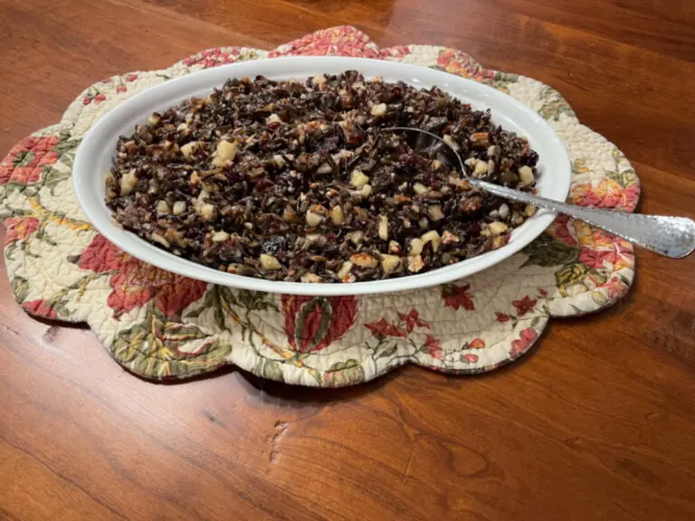 Apple, Cranberry and Pecan Wild Rice Pilaf