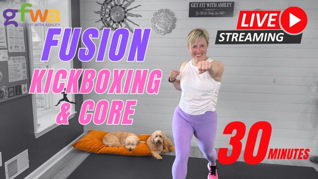 30-Minute Kickboxing & Core Workout - GET FIT WITH ASHLEY
