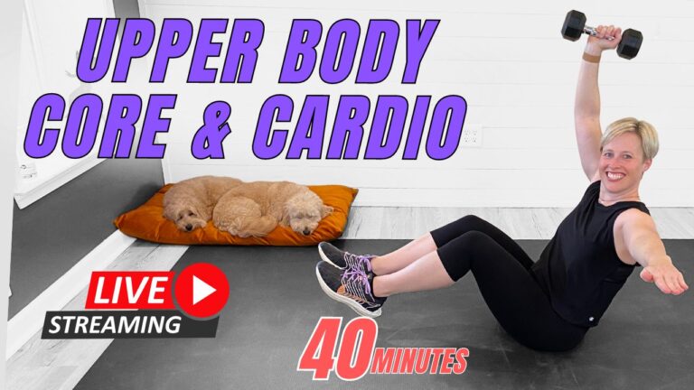 40-Minute Upper Body, Core & Cardio Workout
