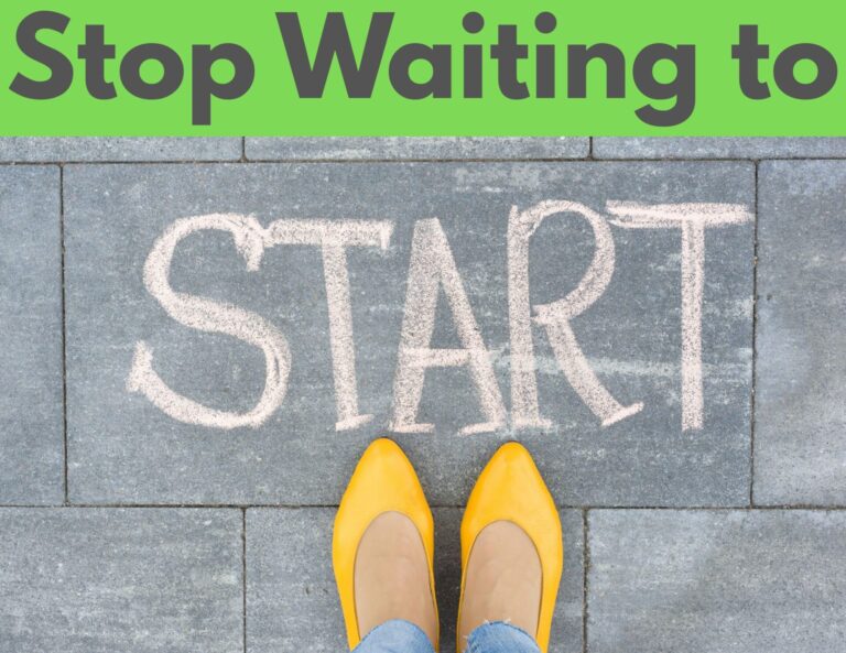 Stop Waiting to Start. The Resistance Is the Point.